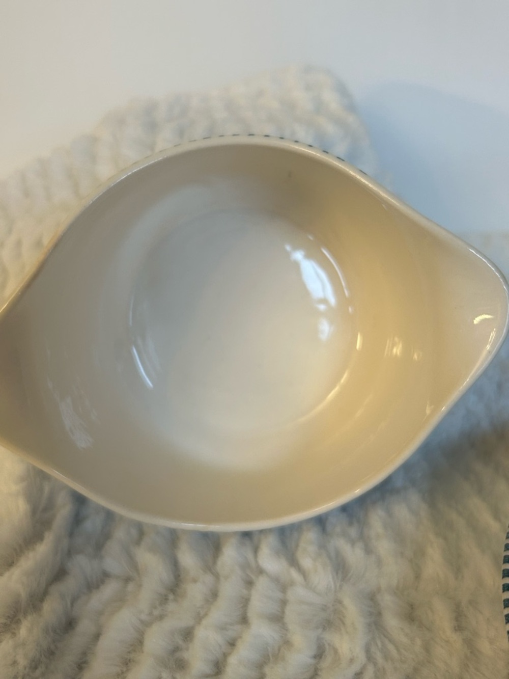 Royal Currier and Ives Blue Gravy Boat - Picture 4 of 8